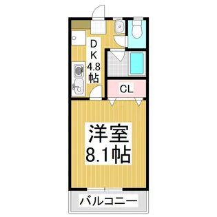 フォンテーヌ軽井沢【1階】の間取り