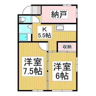 コーポ・カシワ【2階】の間取り