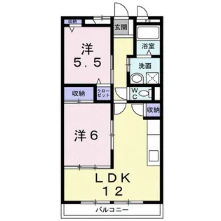 ボワフォンテーヌ【2階】の間取り