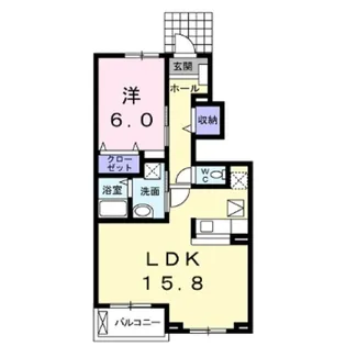 エリーゼ B【1階】の間取り