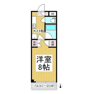 アセラ21 B棟【2階】の間取り