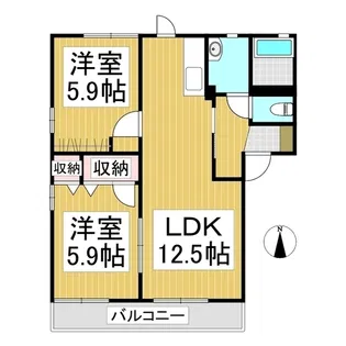 パークスクウエア【1階】の間取り