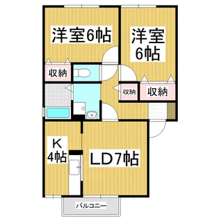 プレジール藤森Ⅱ【1階】の間取り