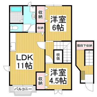 アヴニール21 B【2階】の間取り