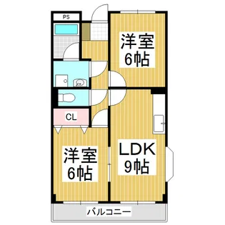 LimpiaヴィラージュM【2階】の間取り