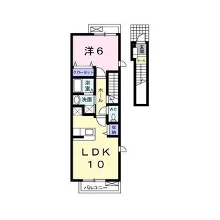 ヴィラB【2階】の間取り