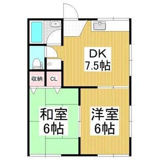 サンテラス島田【2階】の間取り