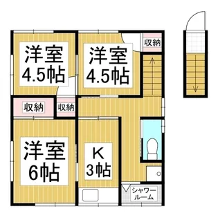 コンフォリア杉菜池【2階】の間取り