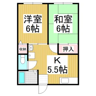メゾン伊東A【2階】の間取り