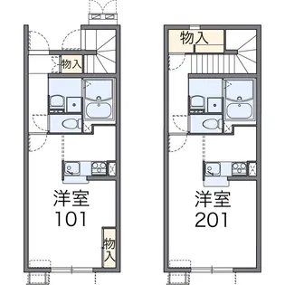 レオネクストCrib銀座【2階】の間取り