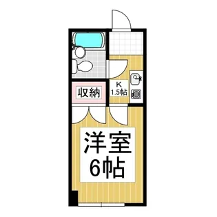 信和荘 第二【3階】の間取り