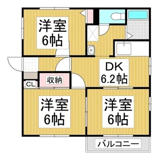 ブラボー50 №19【2階】の間取り