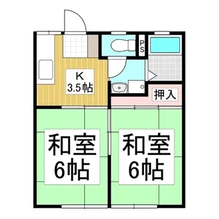 パークサイドハイツA【1階】の間取り