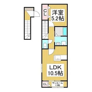 SK-FRONT【2階】の間取り