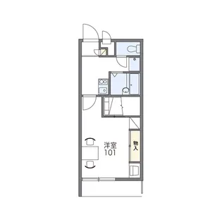 レオパレスみや【2階】の間取り