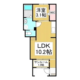 レコンフォール・K【1階】の間取り