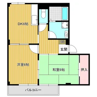 ハイツフローレン【2階】の間取り
