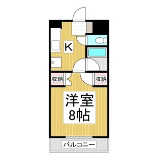 コーポビッグスカイA棟【2階】の間取り