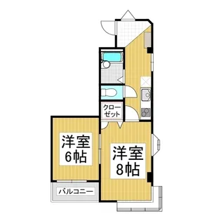 レジデンス923上諏訪【4階】の間取り
