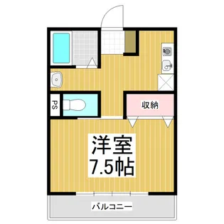 エヴァーグリーン中央【2階】の間取り