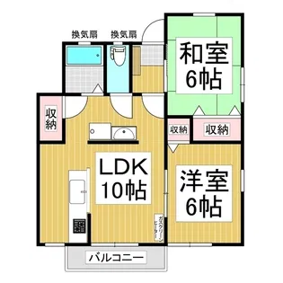 アプルハイツ東【2階】の間取り