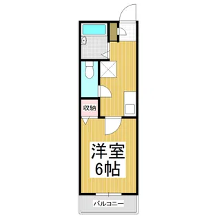 レジデンス923長地【2階】の間取り