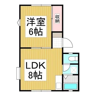 コーポカサハラ【1階】の間取り