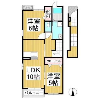 リアライズA【2階】の間取り