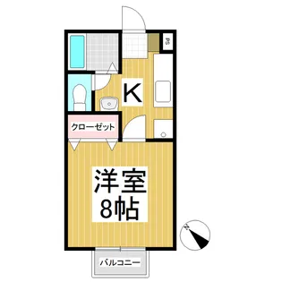 第二サンハイツ【3階】の間取り