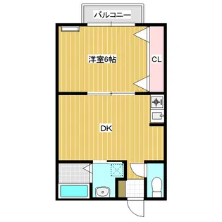 ベルビューウエダ【1階】の間取り