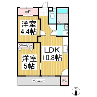 サンライズドリーム【2階】の間取り