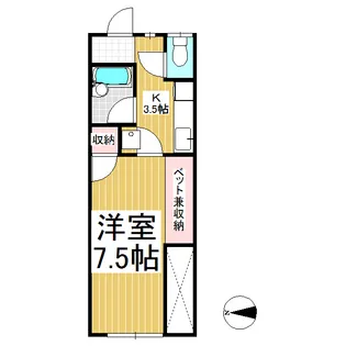 ベラビスタ神畑【2階】の間取り
