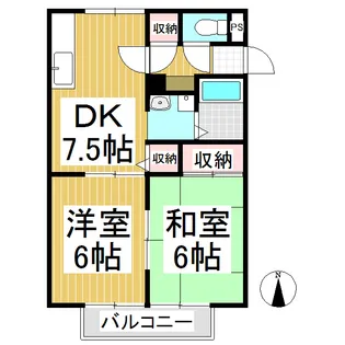 サンライフ千曲【1階】の間取り