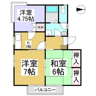 コーポたか【1階】の間取り