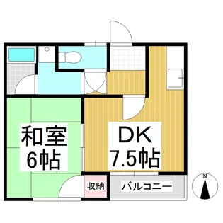 ネオトピア本郷【1階】の間取り