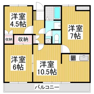 カーサ・エストレーラ【4階】の間取り