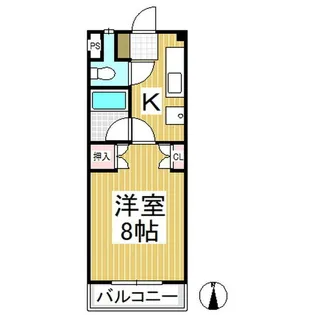 BLUE SKY【4階】の間取り