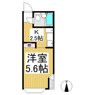 ハイツ本郷A【1階】の間取り