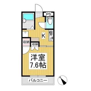 コーポアピア【2階】の間取り