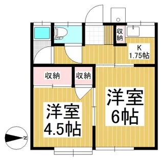 シルバーハイツ【2階】の間取り
