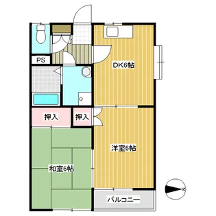吉田アパート【2階】の間取り