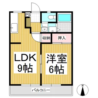 サンビレッジ上田原E【2階】の間取り