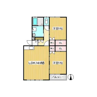 マルベリーKawabe【2階】の間取り