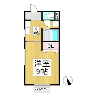 グリーンハウスイデⅡ【2階】の間取り