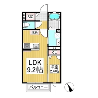 ブリーゼA棟【2階】の間取り