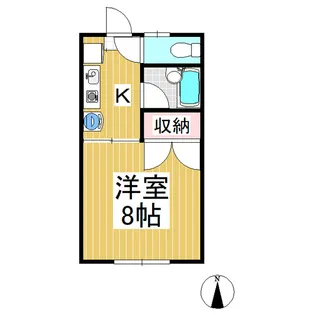 シャトレーゼ下之郷【2階】の間取り