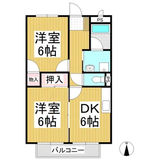 ゼファー【1階】の間取り