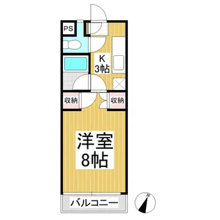 コーポスカイヒル【3階】の間取り