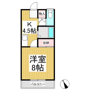 プレスティージュⅡ号館【2階】の間取り