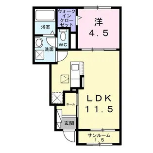 KASHIWA HILLS【1階】の間取り